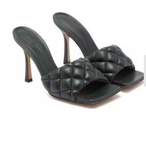 Bottega Veneta Black Quilted Heels